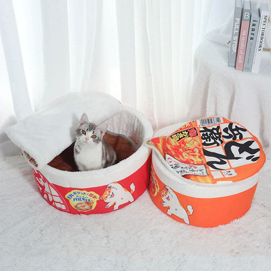 Panier chat - pot de nouilles